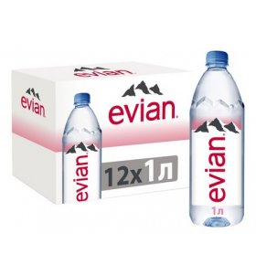 Вода минеральная без газа Evian 12х1л