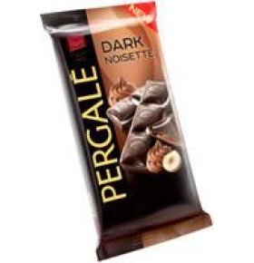 Шоколад темный Pergale с начинкой лесного ореха 100г