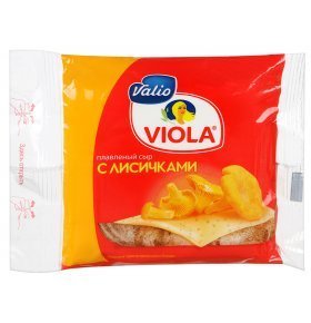Сыр плавленый Виола с лисичками в ломтиках Valio 140 гр