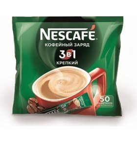 Кофейный растворимый крепкий 3в1 Nescafe 50 х 16 гр