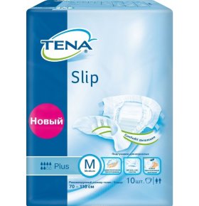 Подгузники для взрослых Tena Slip Plus Medium 10 шт