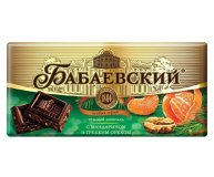 Шоколад темный с мандарином и грецким орехом Бабаевский 100 гр