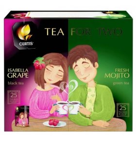 Чай Tea for two ассорти в пакетиках Curtis 92,5 гр