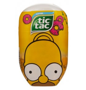 Драже пончик бабл гам голубика Simpsons Tic Tac 98 гр