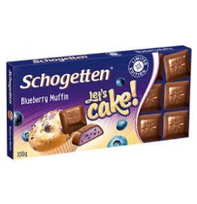 Шоколад Blueberry Muffin Schogetten 100 гр