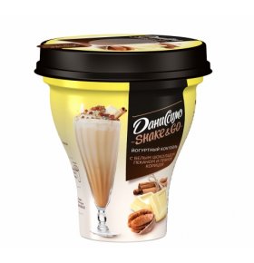 Йогурт питьевой Shake and Go с белым шоколадом пеканом и пряной корицей 5,2% Даниссимо 260 гр