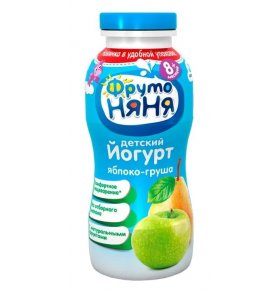 Йогурт питьевой с инулином яблоко, груша 2,5% ФрутоНяня 0,2 л