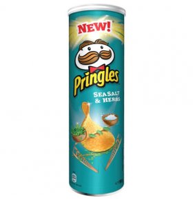 Чипсы морская соль и травы Pringles 165 гр