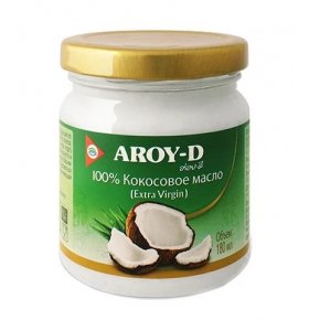 Масло 100% кокосовое extra virgin Aroy-D 180 мл