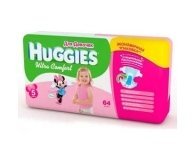 Подгузники Huggies ''Ultra Comfort'' Giga Pack 12-22 кг для девочек 64шт/уп