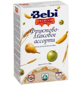 Каша фруктово-злаковая Bebi Premium молочная 250г
