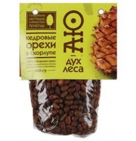 Кедровый орех в скорлупе АЮ-дух леса 250 гр