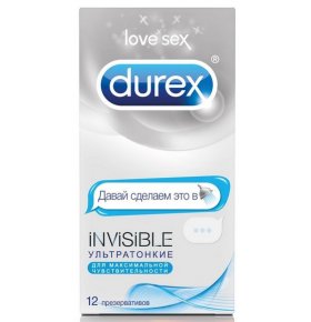 Презервативы Invisible ультратонкие design Emoji Durex 12 шт