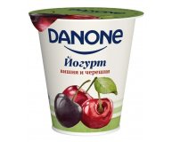 Йогурт Вишня и черешня 2,8% Danone 260 гр