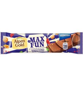 Шоколадка Mac Fun Кола Alpen Gold 38 гр