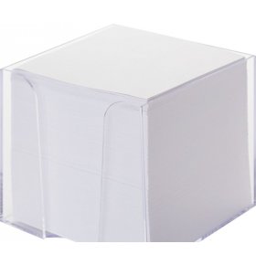 Блок для записей Attache Эконом 90 x 90 x 90 мм белый в прозрачном боксе