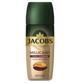 Кофе растворимый с добавлением кофе натурального жареного молотого Jacobs Millicano Crema Espresso 95 гр