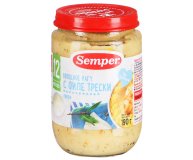 Детское питание рагу овощное с филе трески Semper 190 гр
