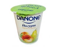 Йогурт Персик и груша 2,8% Danone 260 гр