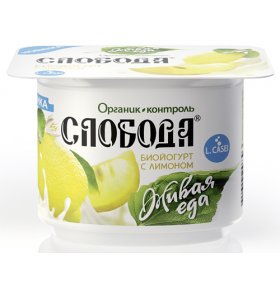 Биойогурт с лимоном 7,8% Слобода 125 гр