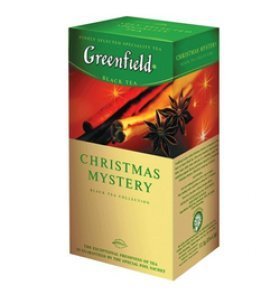 Чай черный Гринфилд Кристмас Мистери в пакетиках 25х1,5г