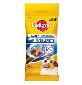 Лакомство по уходу за зубами Denta Stix для собак крупных пород Pedigree 270 г