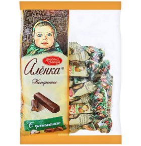 Конфеты Аленка с орешками, 250 г
