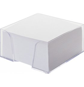 Блок для записей Attache Эконом 90 x 90 x 50 мм белый в прозрачном боксе