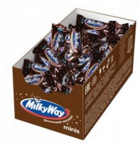 Шоколадные конфеты Милки вей шоколадный коктейль кг