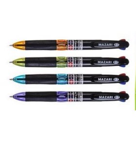 Ручка шариковая Mazari Makoto 3 цв 0,7 мм