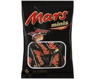 Батончик шоколадный minis c нугой и карамелью покрытый молочным шоколадом Mars 182 гр