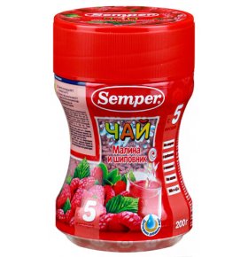 Детское питание чай малина и шиповник Semper 200 гр