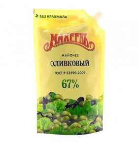 Майонез оливковый 67%  Махеевъ 400 мл