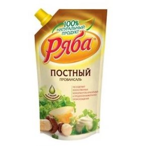 Майонезный соус Постный провансаль 50% Ряба 233 гр