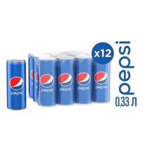 Напиток Pepsi Cola 12 х 0,33 л