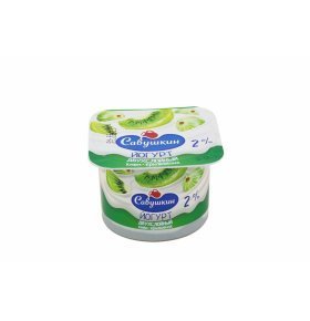 Йогурт двухслойный киви крыжовник 2% Савушкин продукт 120 гр