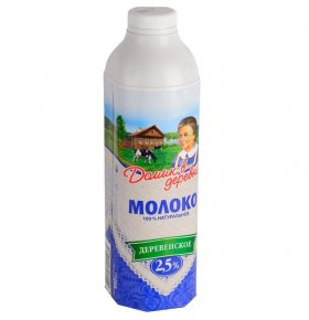 Молоко ультрапастеризованное Домик в деревне 2,5% 950 г