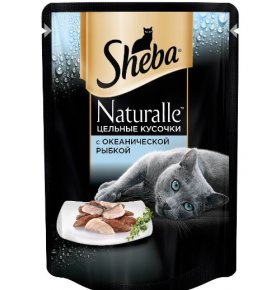 Корм консервированный Sheba Naturalle для взрослых кошек от 1 года с рыбой 85 гр