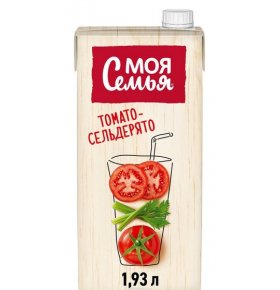 Напиток сокосодержащий томатный с экстрактом сельдерея Моя Семья 1,93 л