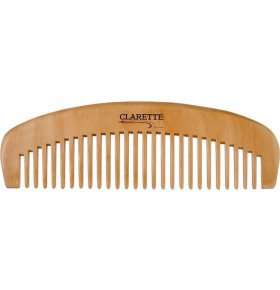 Расческа-гребень для волос деревянная цвет бежевый СВС483 Clarette 1 шт