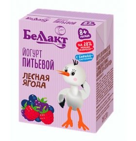 Йогурт для детей Лесная ягода с бифидобактериями Беллакт 210 гр