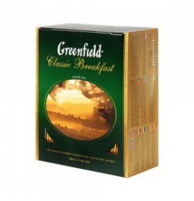 Чай Гринфилд Классик Брекфаст в пакетиках 100х2г