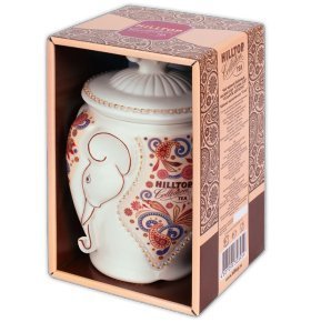 Чай Hilltop керамическая чайница Слон Подарок Цейлона 100г