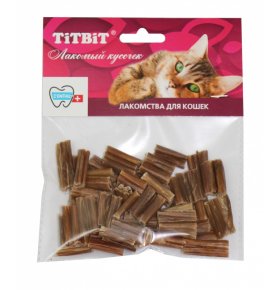 Лакомство для кошек кишки говяжьи мини Titbit 34 гр