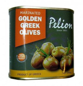 Оливки золотистые в оливковом масле Pelion 290 гр