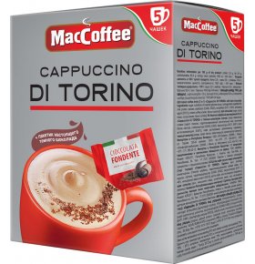 Растворимый кофе Cappuccino di Torino MacCoffee 5*25,5 гр