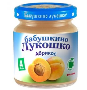 Пюре абрикос Бабушкино лукошко 100 гр
