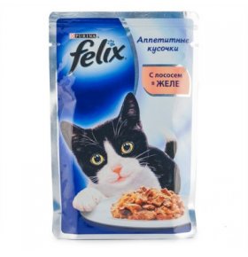 Корм для кошек Felix с лососем 85г