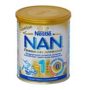 Смесь NAN 1 молочная гипоалергенная 400г