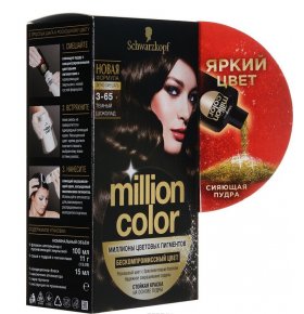 Краска для волос Million Color 3-65 Темный Шоколад Schwarzkopf